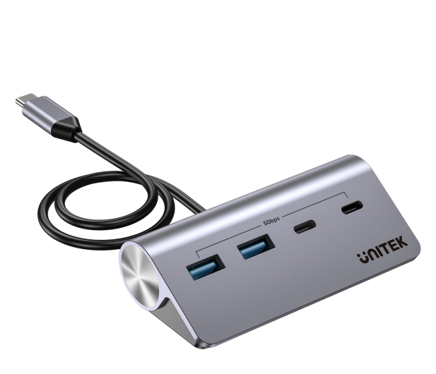 Unitek Hub aluminiowy USB-A/USB-C z 4 portami 5Gbp - 1369163 - zdjęcie 3